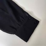 Cotton On  Black Sheer Long Sleeve Mini‎ Dress White Trim Collared Small Photo 4