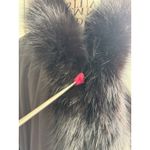 Marvin Richards Vtg Reversible Long Faux Fur Coat Sz 1X Black Photo 13