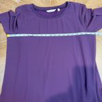 Soft Surroundings  Elegance Tunic Blouse Long Sleeve‎ Purple Plum Size Medium Photo 8