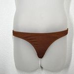 Good American Always Fits Better Bikini Bottom Size 1/2 Burnt Orange Textured Photo 0