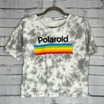 Polaroid Tie-Dye Rainbow Graphic Tee White/Grey SZ L Retro Vintage Streetwear Photo 0