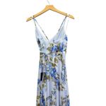 Lulus Breathtaking Blossom Light Blue Floral Print Maxi Dress size Large NWT Photo 4