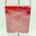 Saks 5th Avenue SaKs Fifth Avenue Burgundy Leather Messenger Style Shoulder Bag w/Double Flap Photo 3