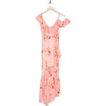 Cinq à Sept  Kersti Floral Print Asymmetric‎ Silk Dress Size 14 Photo 5