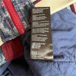 We The Free Free People Varsity Dreams Navy Quilted Ikat Print Bomber Jacket Size Large Photo 10