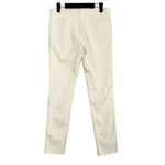 ZARA  Mid Rise Ankle Zip Pocket Detail Stretch Skinny Legging Pants S White #3249 Photo 12