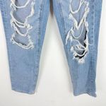 American Eagle Distressed Stretch Mom Jean Ripped Destroyed Size 4 SHORT EUC Photo 2