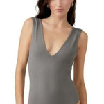 Free People Intimately Keep It Sleek S gray bodysuit Photo 0