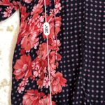 Free People Boho Black Pink Floral Tunic Dress Photo 1