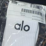 Alo Yoga NWT - Unisex Throwback Crew Socks in White w/Black Logo Photo 2