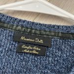 Massimo Dutti  Extrafine Cotton Crewneck Sweater Blue (Small) preppy classic Photo 1