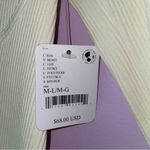 Free People Intimately Size M/L Cream Bodysuit Long Sleeve V Neck Y2K NWT Photo 3