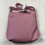 Fiorelli  Pink Pebbled Vegan Leather Gold Hardware Zip Top Crossbody Bag Purse Photo 3
