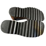 Candie's Vintage Rare Y2K Wooden Platform Leather Sandals Size 9 Photo 4