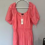 Vineyard Vines NWT  Tiered Maxi Dress Cayman Pink Womens Size Medium Short Sleeve Photo 8