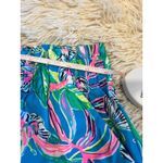 Lilly Pulitzer EUC Lily Pulitzer Stretchy Waist Shorts Sz S Blue Green Pink Photo 3