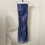 ZARA  Strapless Tulle Tie-Dye Print Dress Photo 2