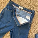 We The Free  Know Me Better Flare Jeans in Women's Size 27 Side Zip Flat Front Photo 5