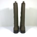 Aerosoles  Slalom Water Resistant Faux Leather Rain Boot Size 8.5 Green Olive NEW Photo 9