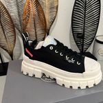 Palladium  REVOLT LO TX Black and White Women's Sneaker Size 6.5 Photo 2