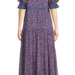 Saylor  lyna maxi floral dress size L blue red CL Photo 1