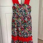CROSBY by Mollie Burch  Bowie Dress Begonia Floral Ruffle Midi Photo 0