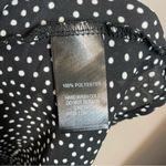 Lulus Love is Enough polka dot Bell flare sleeve wrap top black/white Black Size L Photo 8