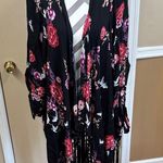 Torrid  Black Floral Kimono Top Photo 0