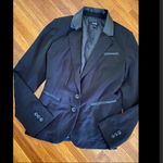 LF Faux Leather trim button up fashion blazer Photo 6