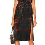 Altuzarra NWT Indira Velvet Dress in Electric Orange 46 XL Photo 0