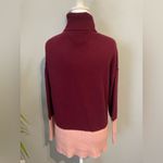 Max Studio  100% 2-ply cashmere colorblock turtleneck sweater Photo 2