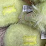 UGG  Oh Yeah Spots Slide Slipper Fluffy Sandal Neon Green Pink Women’s Size 7 Photo 6