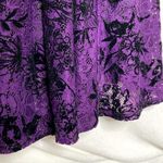 Danny & Nicole Floral Lace Velvet Fit & Flare Dress Purple Black Halloween 8 Photo 8