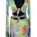 Jaded London  Retro Sheer 90s Butterfly Cut Out Dress Size 12 Photo 0
