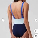 Athleta NWT Coastline One Piece Swimsuit Cerulean Blue Size Small Photo 1