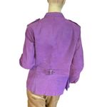 TWIGGY LONDON ORCHID PURPLE VINTAGE Y2K SUEDE FRONT BUTTON JACKET (M) Size M Photo 4