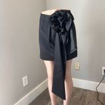 The Drop Rich Black Corsage Waist Mini Bow Skirt Sz MEDIUM PARTY Summer NWT Photo 9