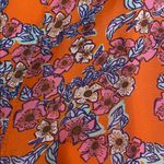 FRNCH Aneth Floral Silk Blend Sleeveless Maxi Dress Womens Size Small Boho Orange Photo 11