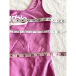 Forever 21 Barbie Bodysuit Small Pink Wet Look Logo Cosplay Halloween Barbiecore Photo 9