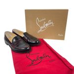 Christian Louboutin Mocalaureat Calf Leather Loafer Black Red Size 36 Photo 14