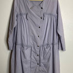Prairie Underground Cotton Button Up Dress Lightweight Purple Size M Size M Photo 0