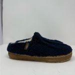 L.L. Bean Cozy Slide Fleece Slippers Size 7 Blue Photo 3