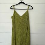 ZARA  Women’s Small Green Black Checkered Midi Dress Photo 2