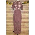Altar’d State Lace Overlay Maxi Dress Dusty Rose Size S Romantic Feminine Pink Photo 9