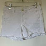 American Eagle  white super stretch shorts size 2 56% cotton Photo 0