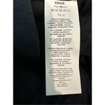 Made in Italy Dixie Denim Collection Extra Wide Leg Cotton Trousers Pants in Nig Blue Photo 7