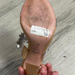 Schutz Laureen Light Nude Vinyl and Rhinestone High Heel Sandals Photo 6