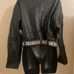 DKNY Victoria Embellished Moto Jacket Leather Jacket nwt Photo 8