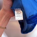 Aura NEW Stunning Blue‎ Velvet Long Sleeve Mini Dress - large Photo 5