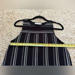 Loft Ann Taylor Women’s Dress Morse Code Line Dot Aline Black White Sz Small Photo 5